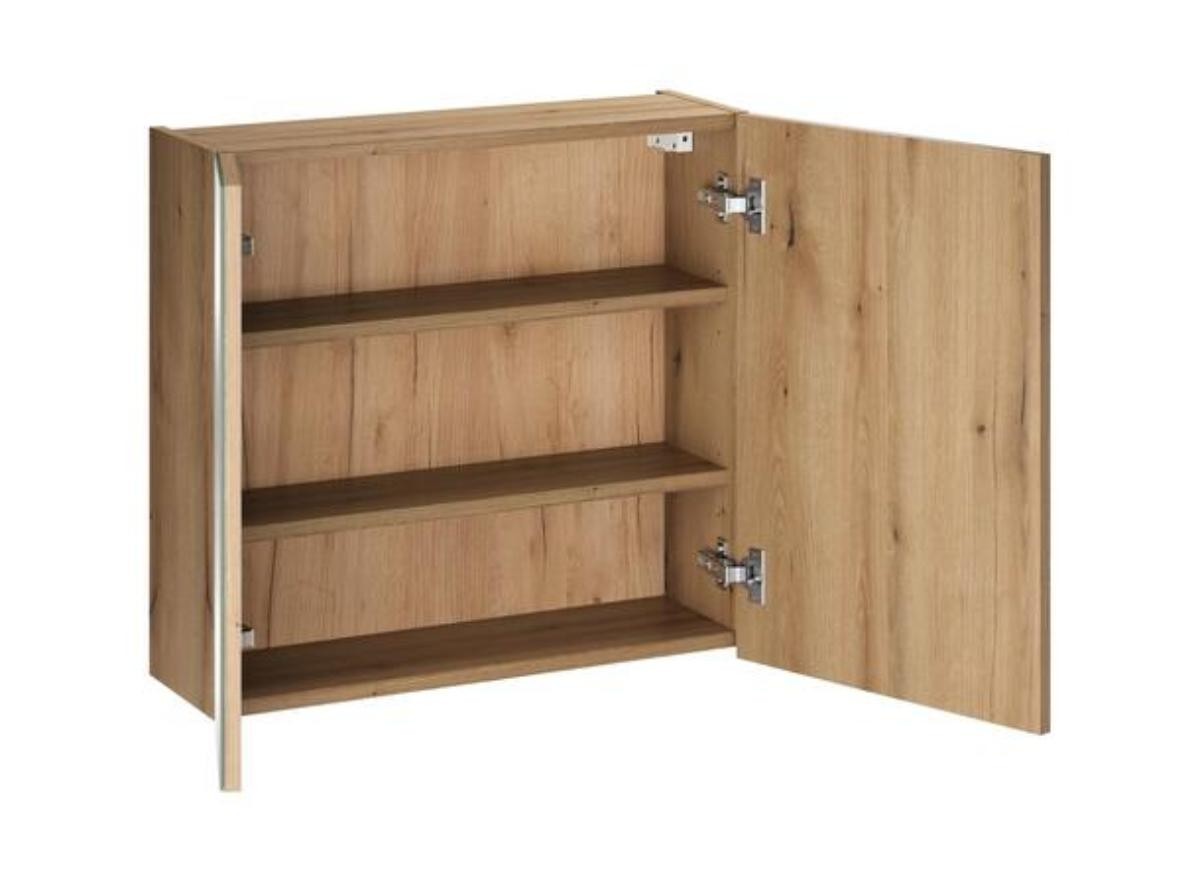 Komplett møbelpakke til baderom 60 × 46 cm – eikedekor, grafitt og gunmetal